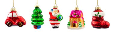 Set of christmas decorations clipart