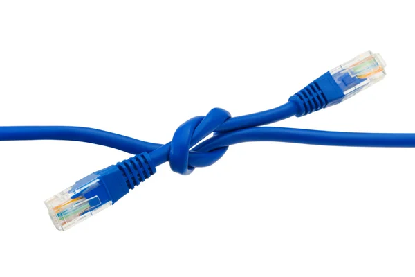Cables conectados a Internet — Foto de Stock