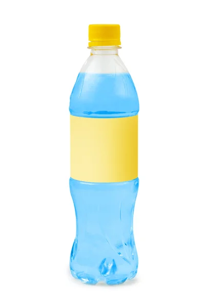 Bottiglia piena con etichetta vuota — Foto Stock