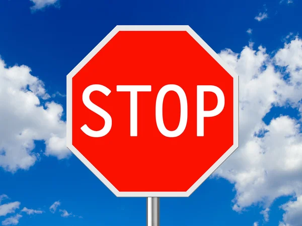 Tecken på stopp — Stockfoto