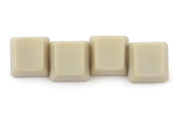 Four blank computer buttons — Stock Photo, Image