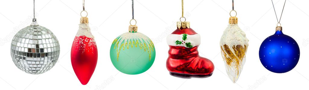Set of christmas decorations