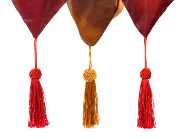 Textile and tassels clipart
