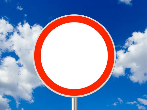Circle traffic sign — Stock Photo, Image