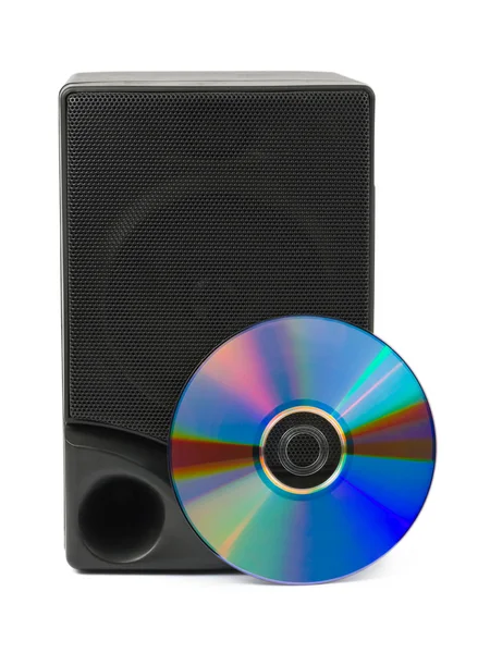Głośników muzyka i cd — Zdjęcie stockowe