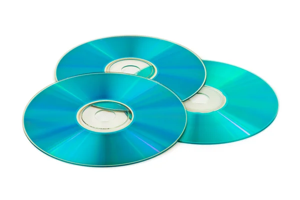 Три компьютерных диска — стоковое фото