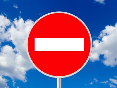 Sign No Entry clipart
