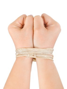 Bound hands clipart