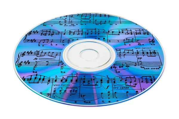 Музыка на CD — стоковое фото