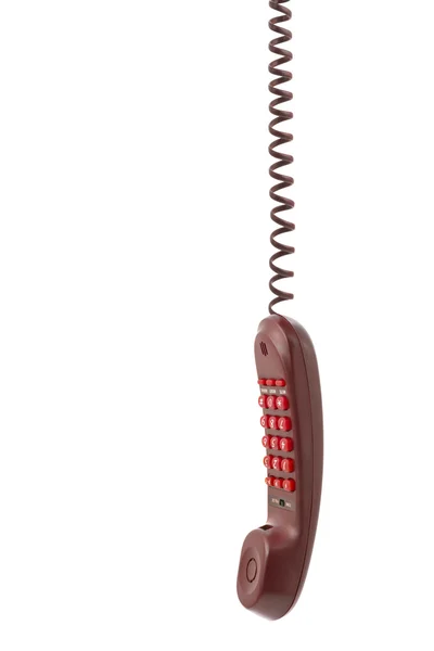 Τηλέφωνο δέκτη και καλώδιο — Φωτογραφία Αρχείου