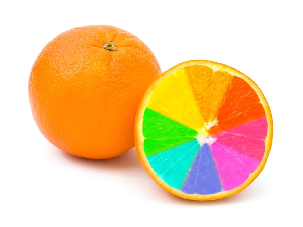 Різнокольорові помаранчеві фрукти — стокове фото