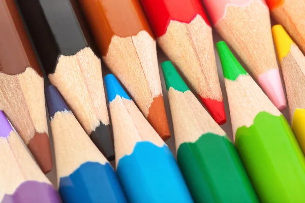 Veelkleurige potloden — Stockfoto