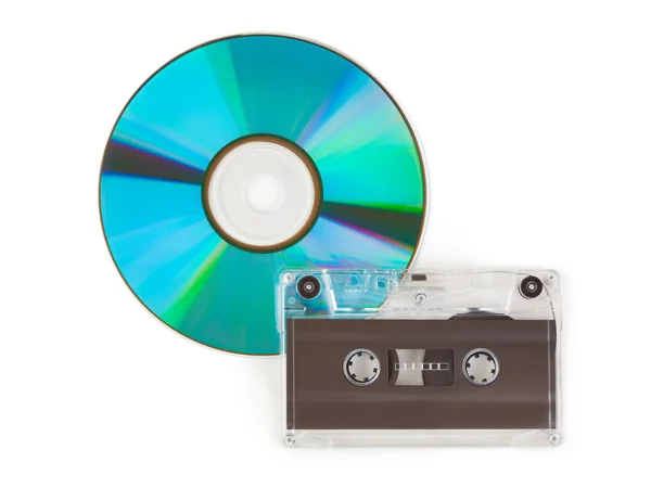 CD i kasety — Zdjęcie stockowe