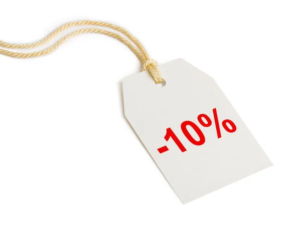 Label discount 10% — Stock Photo, Image