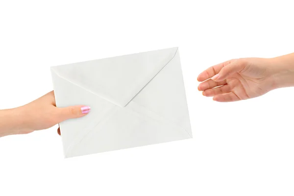El ve mektup — Stok fotoğraf