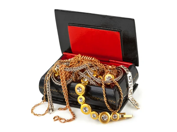 Box with jewelry — Stock Photo, Image