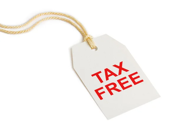 Etiqueta libre de impuestos — Foto de Stock