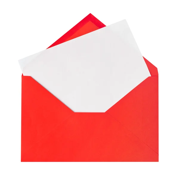 Carta vermelha — Fotografia de Stock