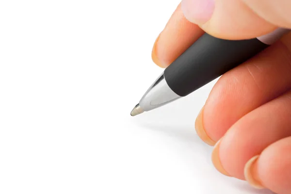 Penna i hand — Stockfoto