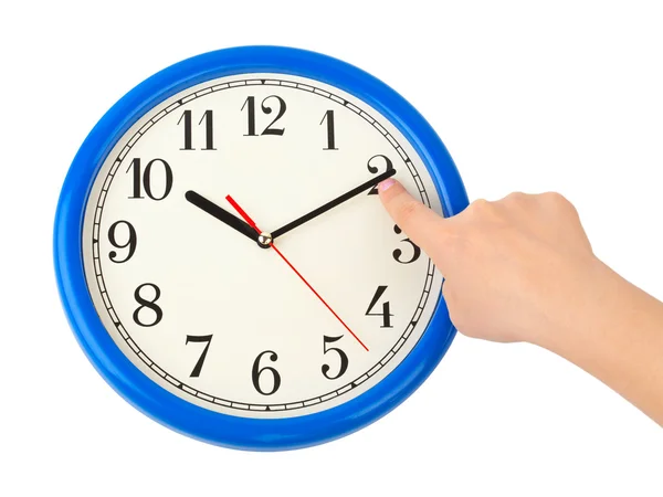 Hand stop time Stock Image