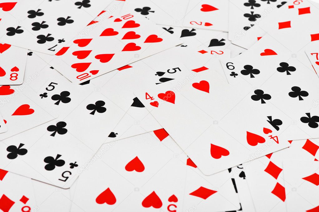Playing cards background — Stock Photo © Violin #4234051