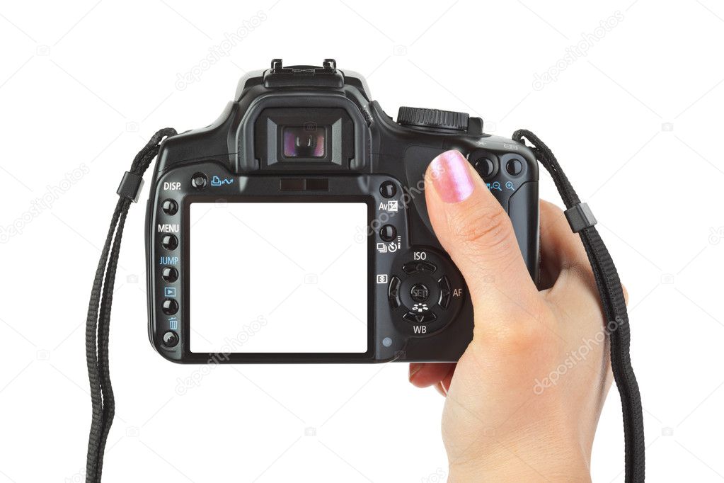 Photo camera in hand