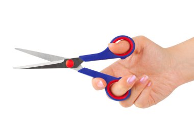 Scissors in hand