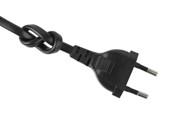 Elektrische kabel met knoop — Stockfoto