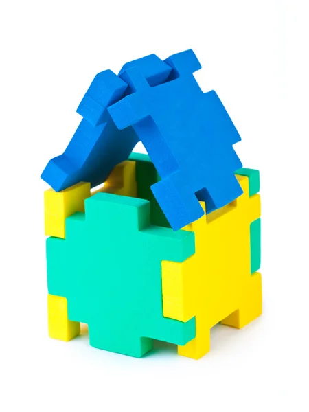 Dom puzzle — Zdjęcie stockowe