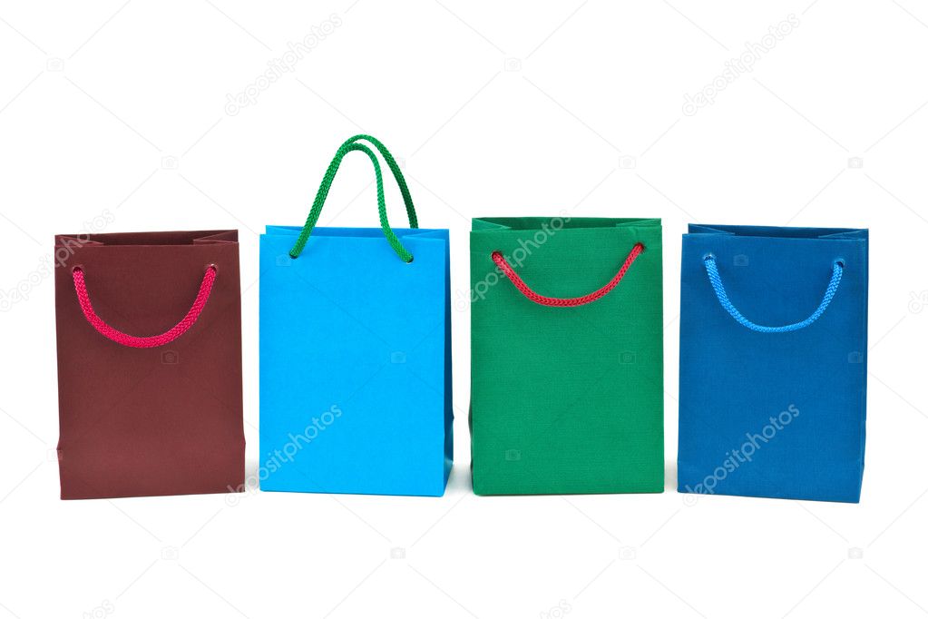 Multicolored shopping bags
