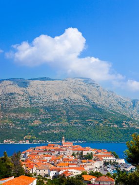 Town Korcula in Croatia clipart