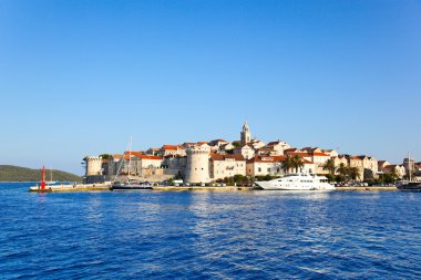 Town Korcula in Croatia clipart