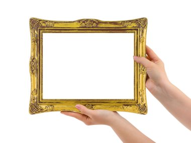 Frame in hands clipart