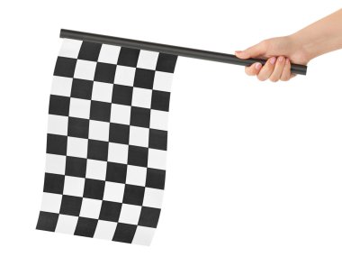 Checkered final flag clipart