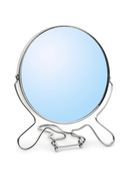 Zrcadlo v kovovém rámu — Stock fotografie