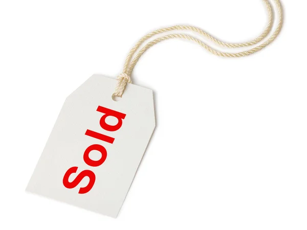 Label Sold — Stock Photo, Image