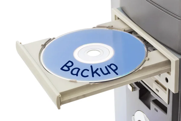Computadora y disco Backup —  Fotos de Stock
