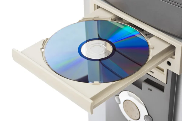 Komputer cd-rom — Zdjęcie stockowe