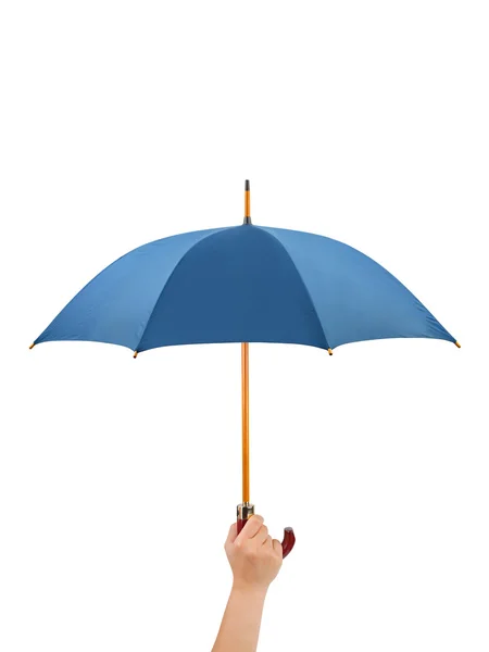 Main avec parapluie — Photo
