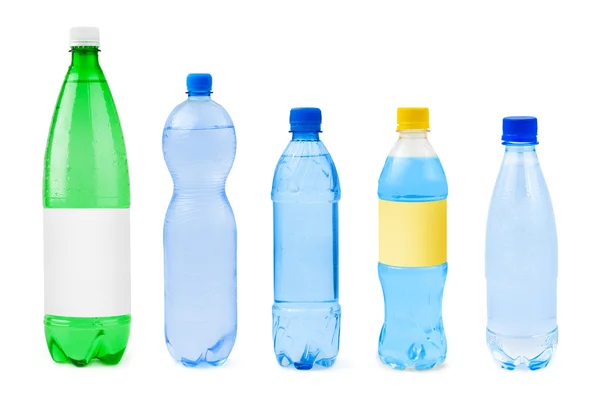 Raccolta di bottiglie d'acqua — Foto Stock