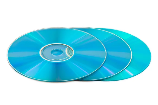 Три компьютерных диска — стоковое фото