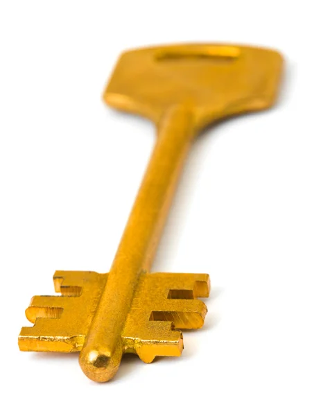 Retro guld nyckel — Stockfoto