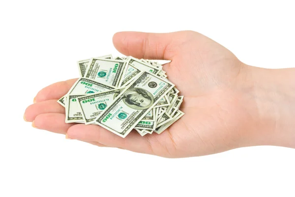 Hand mit Geld — Stockfoto