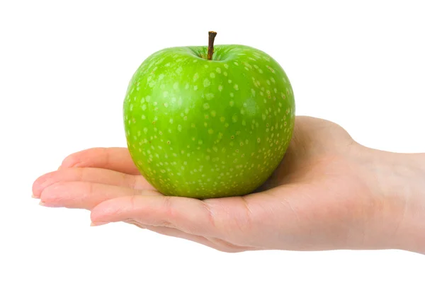 Hand with apple — Stock Photo, Image