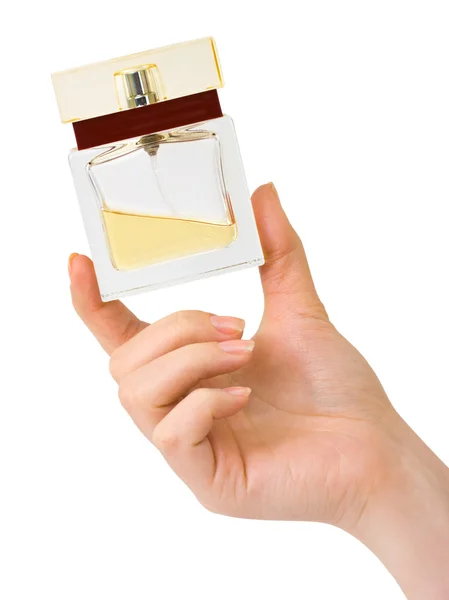 Hand with perfume — Stock Photo, Image