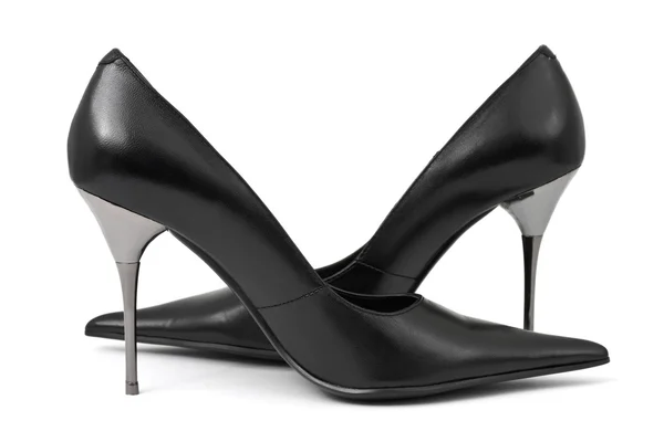 Sapatos de mulher preta — Fotografia de Stock
