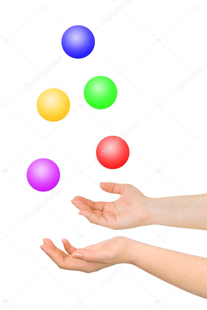 Juggling hands
