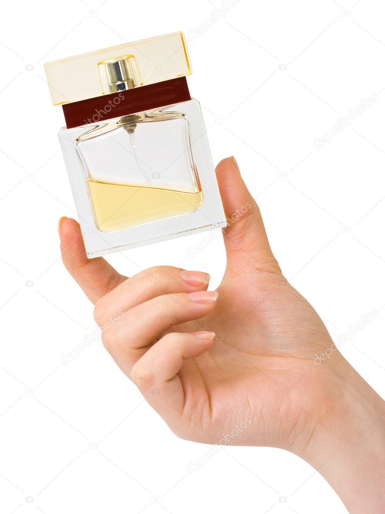 Hand with perfume