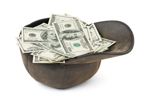 Gorra con dinero — Foto de Stock