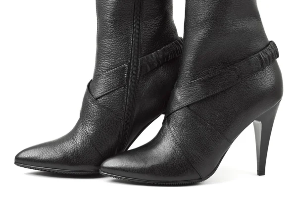 Zwarte vrouw schoenen — Stockfoto